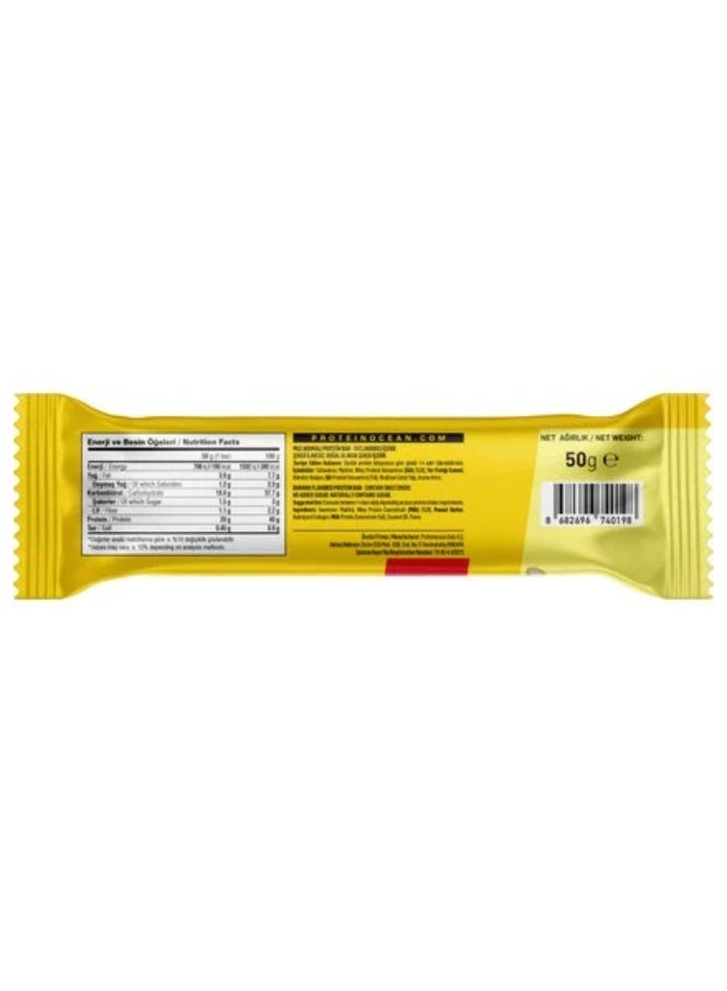 FlavaNaturals Proteinocean Whey Protein Bar Banana Dream Flavor 50g x 8-Pack Low Sugar - Image 2